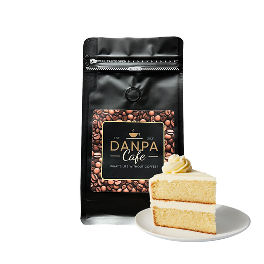 Vanilla coffee cake offered at Danpa Cafe